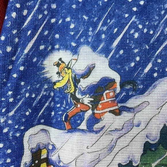 Vtg Disney Store The House Of Mickey Mouse Christmas Holiday Henley Shirt Mens L - Picture 10 of 16